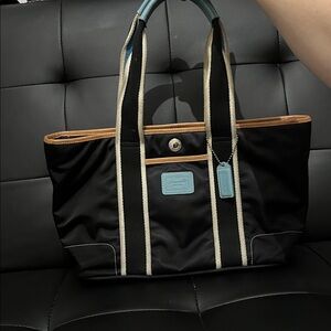 Coach Hampton Y2K Nylon Tote Bag